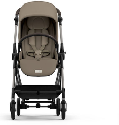 Cybex Melio Verstellbar Kinderwagen Geeignet für Neugeborene Seashell Beige 5.9kg