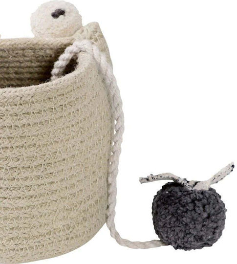 Lorena Canals Children's Storage Basket made of Straw Babyfrog Brown 10x15x15cm 1pcs