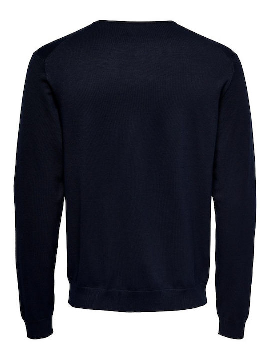 Long Sleeve Sweater Navy Blue