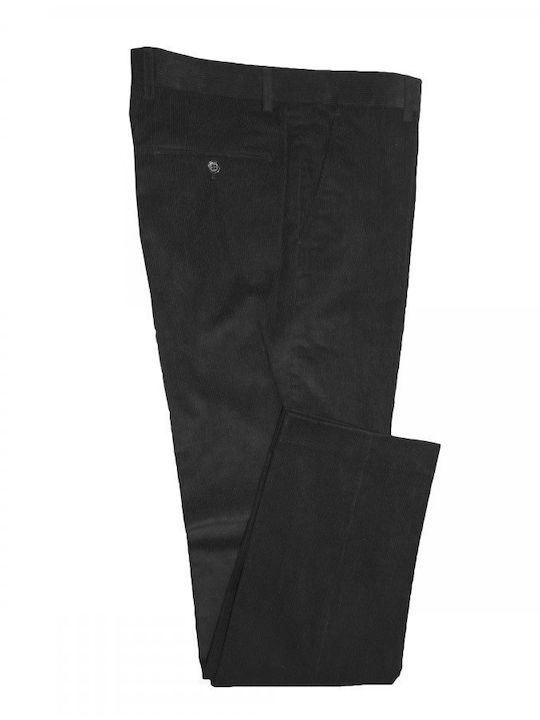 Chino-Cord-Hose Schwarz