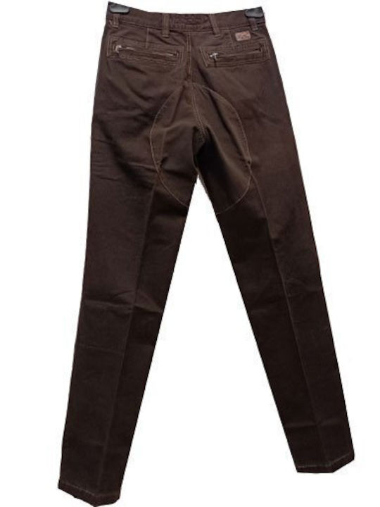 Faketti Cotton trousers 100% in fashion Brown