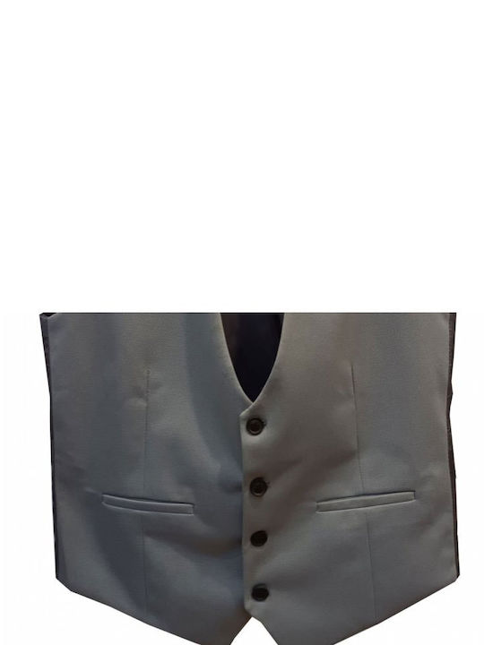 Luciano Faketti Men's Vest in fashion vscoz-poly grey