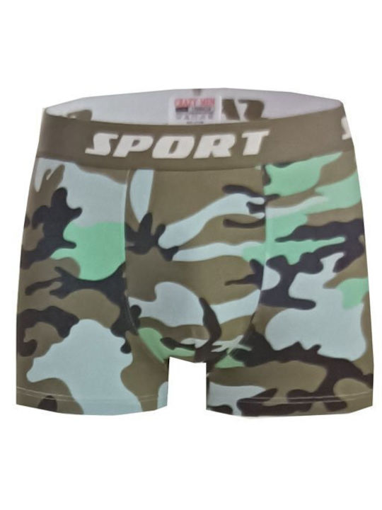 Luciano Faketti Boxer Boxer boxer pentru bărbați camuflaj