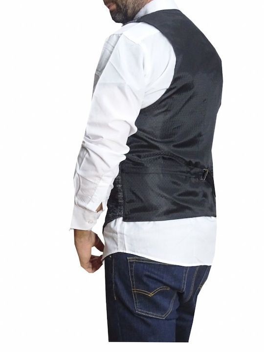 Luciano Faketti Vest Luciano Faketti in fashion is Greek made in charcoal grey color
 It can be worn with your Jeans, your suit or your jacket !!!!! KING SIZE