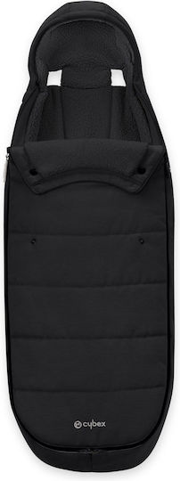 Cybex Gold Universal Stroller Footmuff Moon Black With Fleece Lining 97x40cm