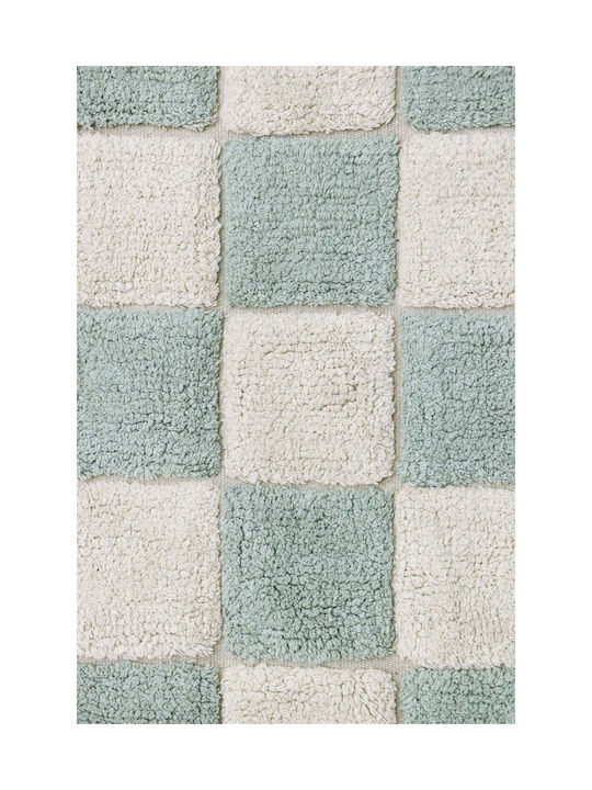 Lorena Canals Kids Synthetic Rug Kitchen Tiles 120x160cm Blue Sage