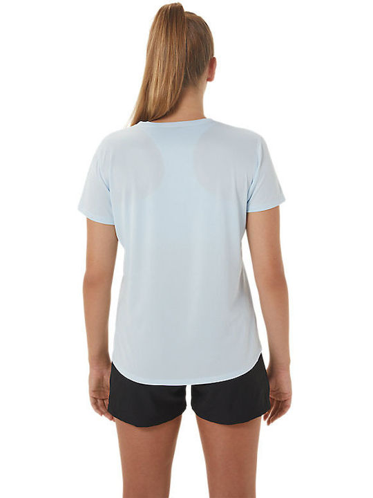 ASICS Damen Sportlich T-shirt Hellblau