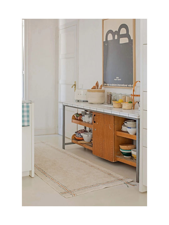 Lorena Canals Cuisine Natural Kinder Teppich Weiß 80x230cm