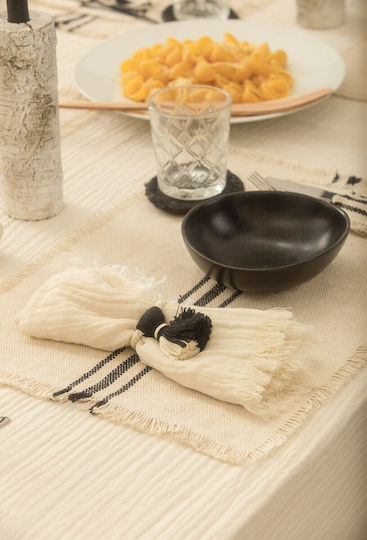 Calma House Sami Пръстен за салфетки Черен 4pcs