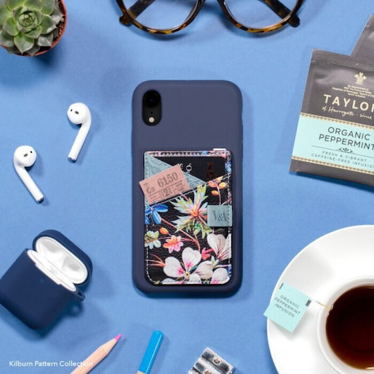 IF Αυτοκόλλητη Θήκη Καρτών Bookaroo Black Floral