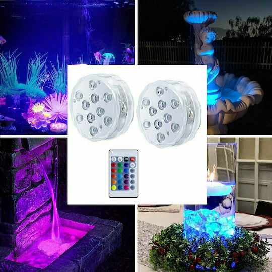 Ezra Submersible Pool LED Spotlight with Remote Control EZRA-DL12