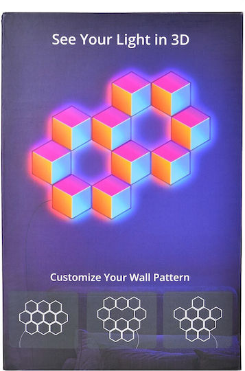 Govee Smart Διακοσμητικό Φωτιστικό Glide Hexa Pro LED RGBIC Hexagon 10τμχ