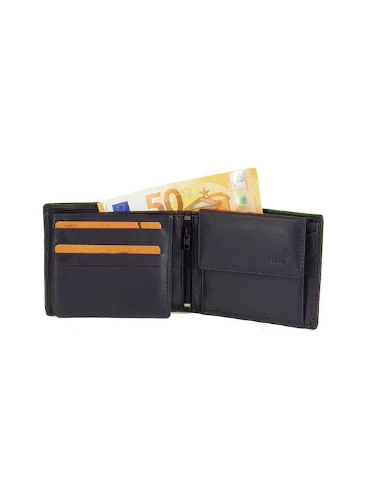 Lavor Men's Leather Wallet with RFID Blue