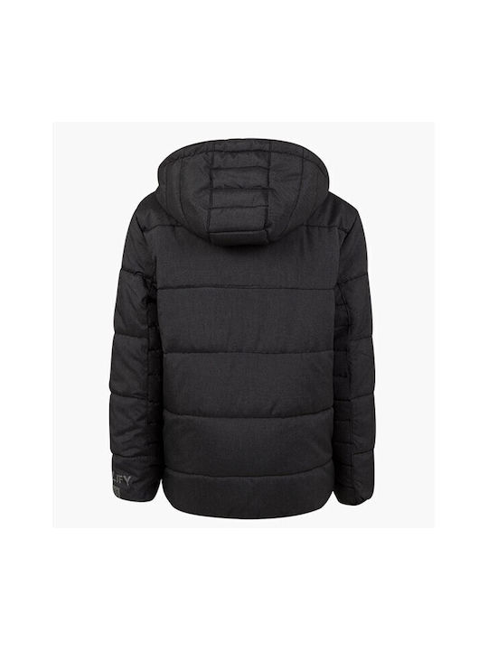 Losan Kids Quilted Jacket Long Hooded Black