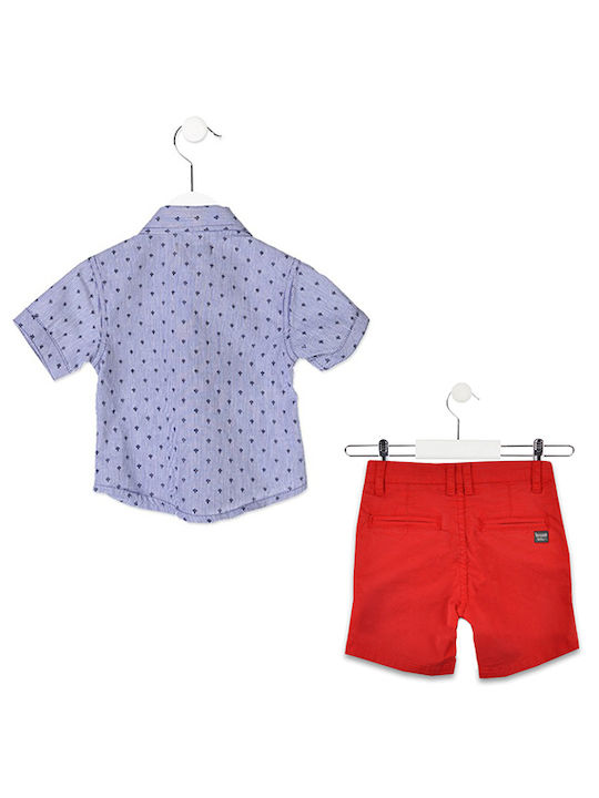 Losan Kinder Set mit Shorts Sommer 2Stück Blau