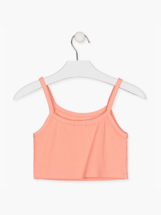 Losan Kinder Crop Top Ärmellos Orange