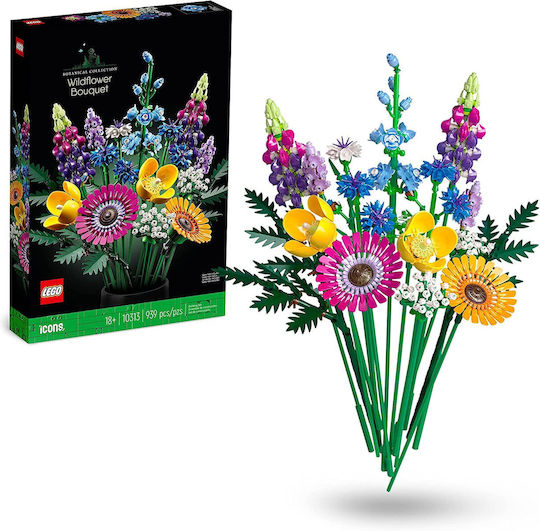LEGO Botanical Collection Wildflower Bouquet for 18+ Years 939 Pieces