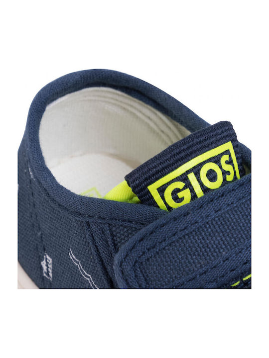 Clovis Kinder Sneakers mit Klettverschluss Blau