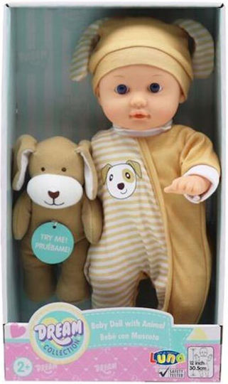 Luna Baby-Puppen-Set Dream Collection Rosa für 2+ Jahre 30 cm