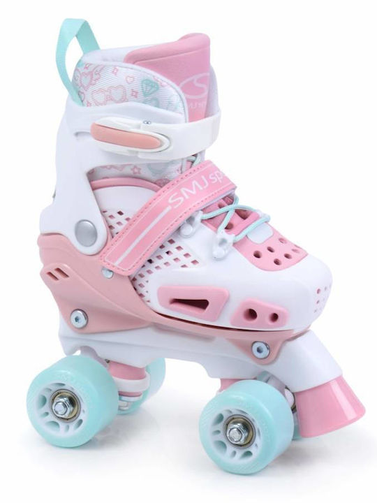 SMJ Sport Kids Adjustable Inline / Quad Rollers Pink