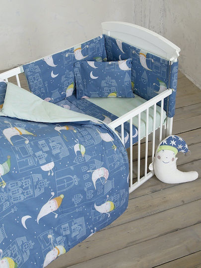 Nima Boo Blue 100x140cm Duvet Cover