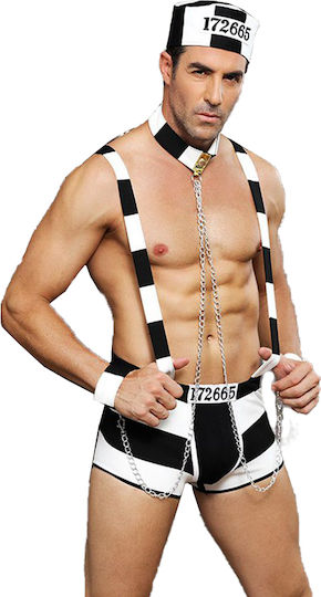 STD Prisoner Uniform White / Black