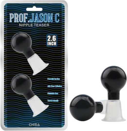 Chisa Novelties Prof Jason Nipple Teaser Black 2pcs