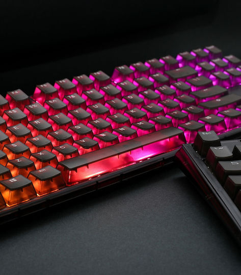 Ducky One 3 Gaming Mechanische Tastatur Tenkeyless mit Cherry MX Rot Schaltern und RGB-Beleuchtung (Englisch US) Aura Black