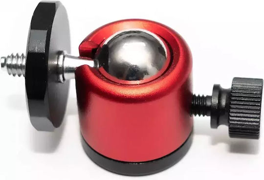 AccPro TM-22R Mini Ball Head Photographic Head Red