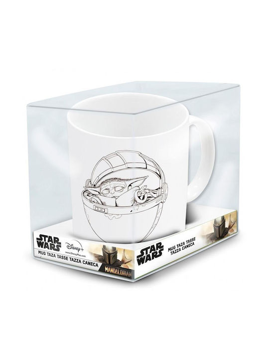 Stor Star Wars: The Mandalorian - The Child Sleeping Чаша Керамично Бяла 325мл