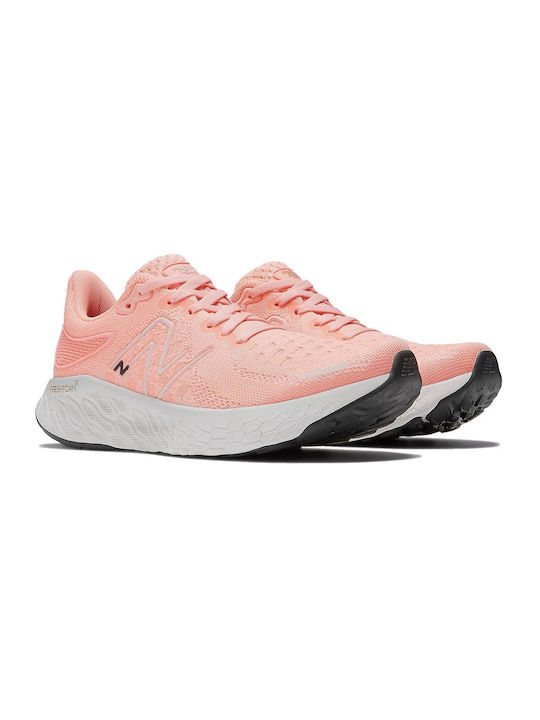 New Balance Fresh Foam X 1080v12 Γυναικεία Αθλητικά Παπούτσια Running Grapefruit / Washed Pink / Quartz Grey