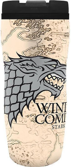 Abysse Game Of Thrones - Winter is Coming Чаша Термос Пластмасов 355мл Бежов