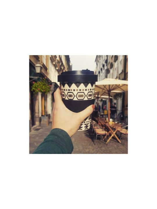 Well Κούπα Μπαμπού με Καπάκι Λευκή 400ml