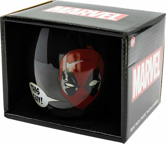 Stor Marvel - Deadpool Κούπα Κεραμική Μαύρη
