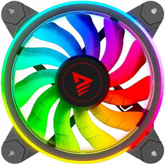 Savio FAN-01 Case Fan 120mm (1200rpm) με ARGB Φωτισμό και Σύνδεση 6-Pin 4τμχ