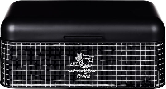 Maestro Brotbox mit Deckel Metallisch in Schwarz Farbe