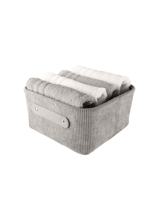 Kleine Wolke Bedford Καλάθι Αποθήκευσης Υφασμάτινο Γκρι 22x17x11.5cm