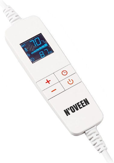 N'Oveen NOVEEN Ημίδιπλη Ηλεκτρική Κουβέρτα Καφέ 160W 130x180εκ.