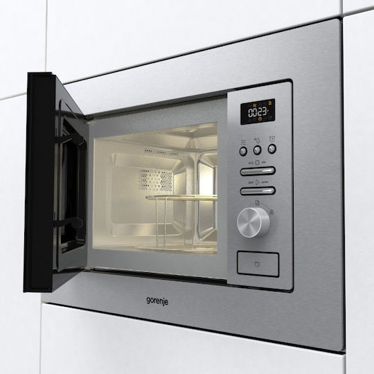 Gorenje BM201AG1X Εντοιχιζόμενος Φούρνος Μικροκυμάτων με Grill 20lt Inox