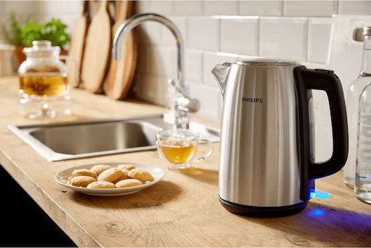 Philips Fierbător 1.7lt 2200W Argintiu