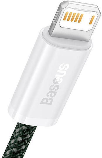 Baseus Dynamic 2 Плетена USB-A към Lightning кабел Зелен 2м (CALD040106)