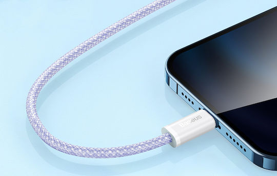 Baseus Dynamic 2 Braided USB to Lightning Cable Μωβ 1m (CALD040005)