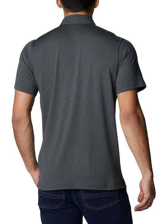 Tech Trail Polo T-Shirt Grau