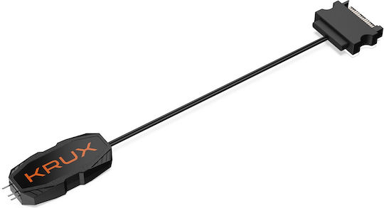 Krux Lunar 120 Case Fan (1200rpm) με ARGB Φωτισμό και Σύνδεση 3-Pin 3τμχ