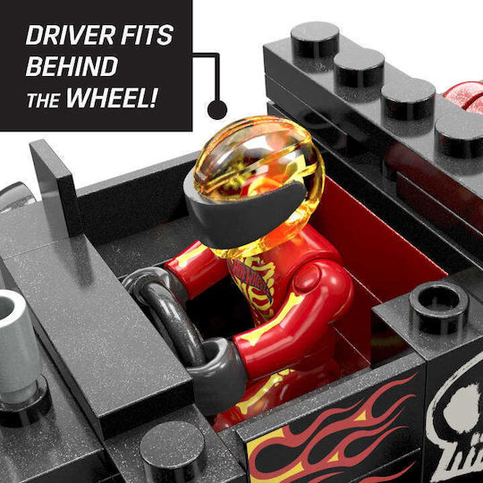 Mega Bloks Τουβλάκια Hot Wheels Smash N Crash Bone Shaker για 5+ Ετών 151τμχ