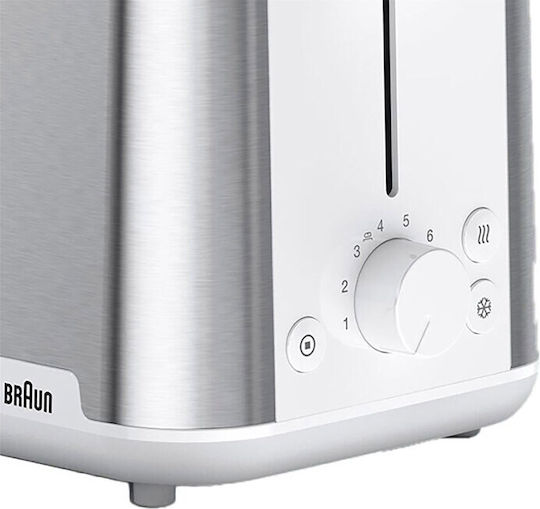 Braun HT 1510 0X23010033 Prăjitor de pâine 2 sloturi 900W Alb