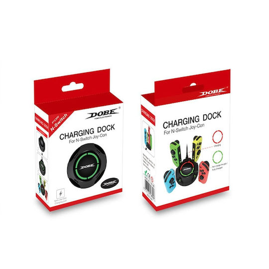 Dobe Βάση Φόρτισης για 4 χειριστήρια Switch με φωτισμό LED Μαύρη TNS-1882