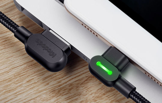 Mcdodo CA-5772 Geflochten / LED USB 2.0 auf Micro-USB-Kabel Schwarz 1.8m (CA-5772) 1Stück
