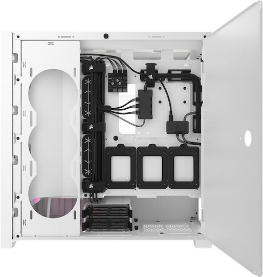 Corsair 5000D RGB Airflow Gaming Midi Tower Computer Case with Side Window White