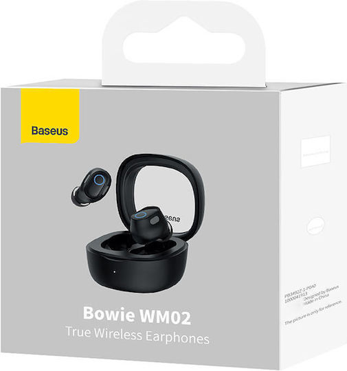 Baseus Bowie WM02 In-ear Bluetooth Handsfree Earphones with Charging Case Black